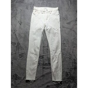 Hudson Blair High Rise Super Skinny Ankle Jeans Women's Size 25 White
